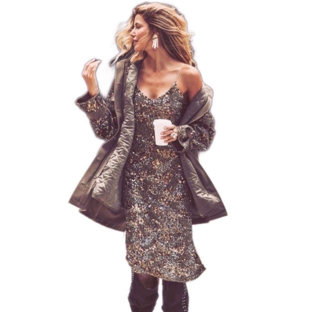 Joie Sequin Embellished Statement Sequin Sleeve A… - image 7